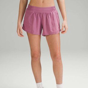 Lululemon Hotty Hot Low-Rise Lined Short 4" Velvet Dust